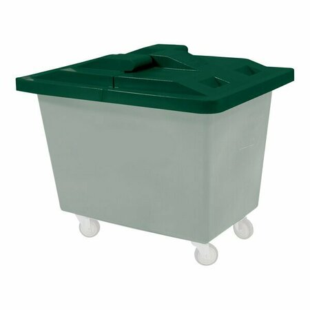 ROYAL BASKET TRUCKS R06-GNX-LDN Green Hinged Lid for 7 Cu. Ft. Poly Trucks 50AR06GNXLDN